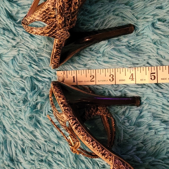 Diba Snakeskin Print Pointed Toe Heels Size 7.5 - Picture 9 of 9